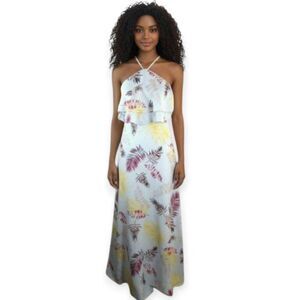 IJOAH BLUE FLORAL MAXI DRESS SZ.S EUC.